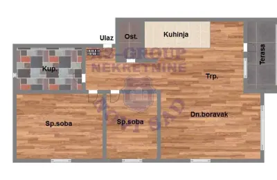 Kompletno namesten stan na odlicnoj lokaciji