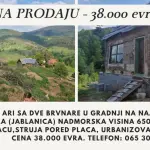 Prodajem plac sa brvnarama na Zlatiboru