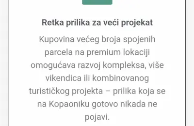 Prodajem plac na Kopaoniku